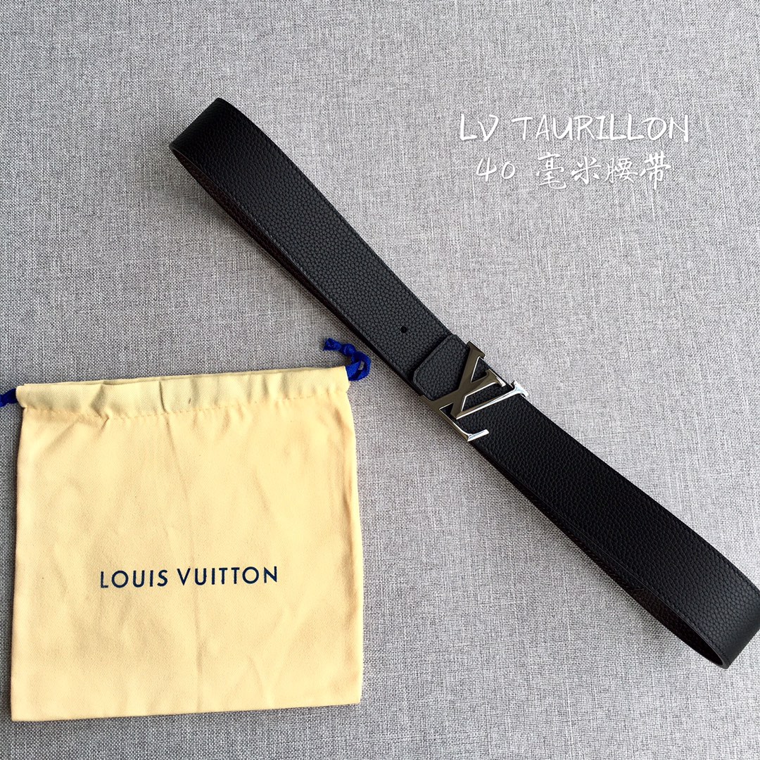 Louis Vuitton Male Leather Belt M-l
