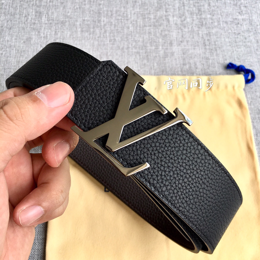 Louis Vuitton Male Leather Belt M-l
