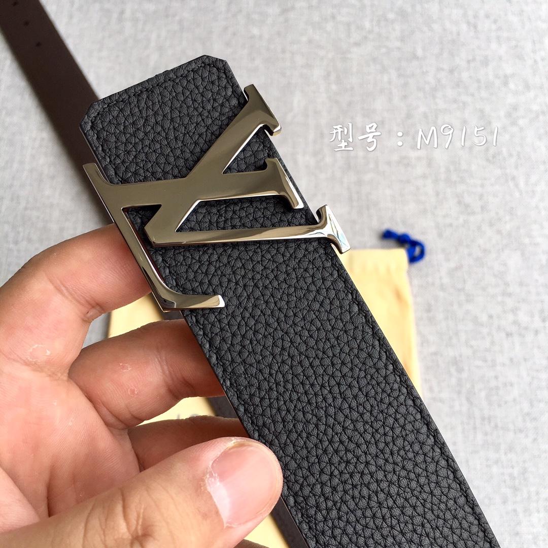 Louis Vuitton Male Leather Belt M-l