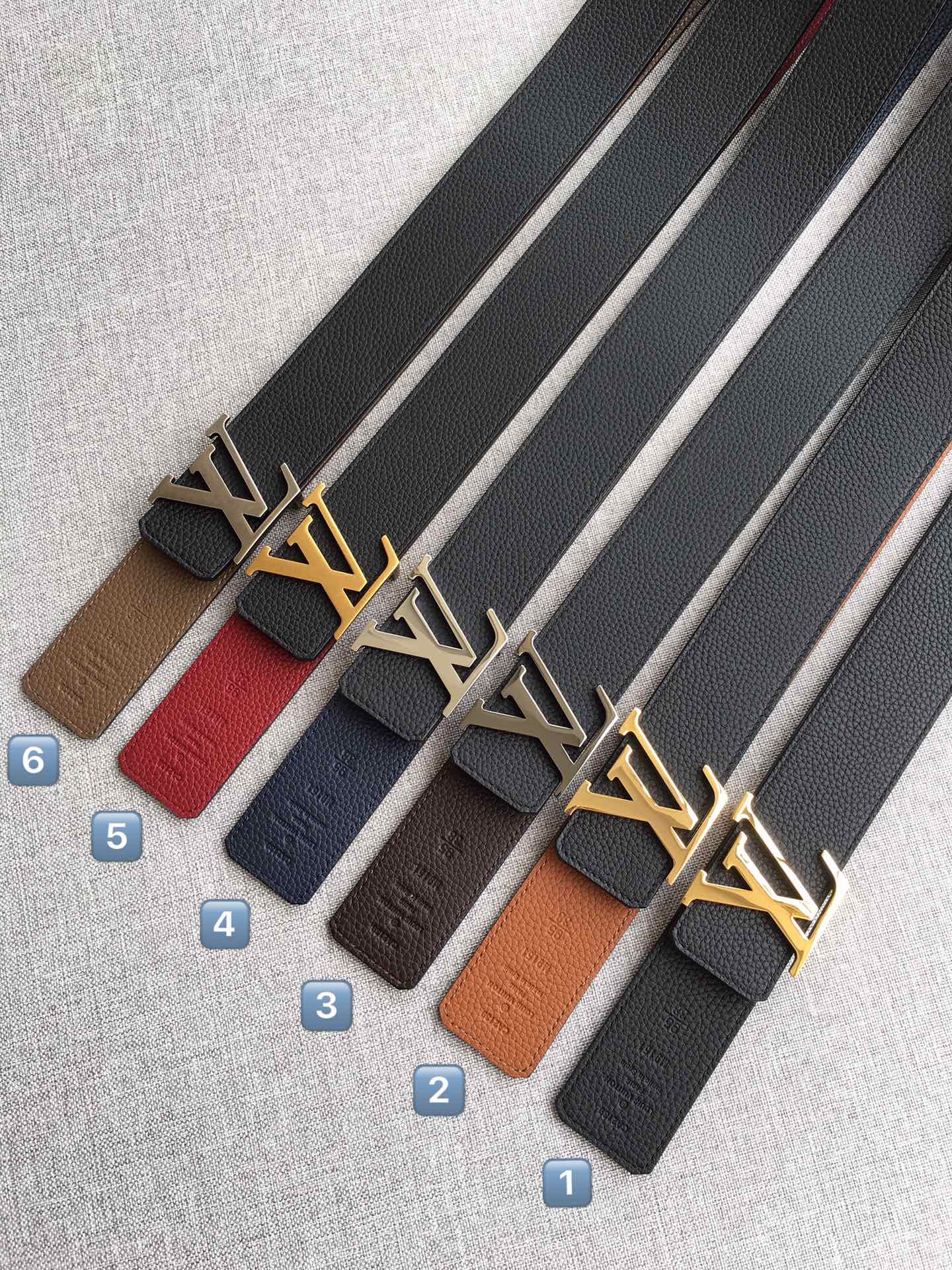 Louis Vuitton Male Leather Belt M-l