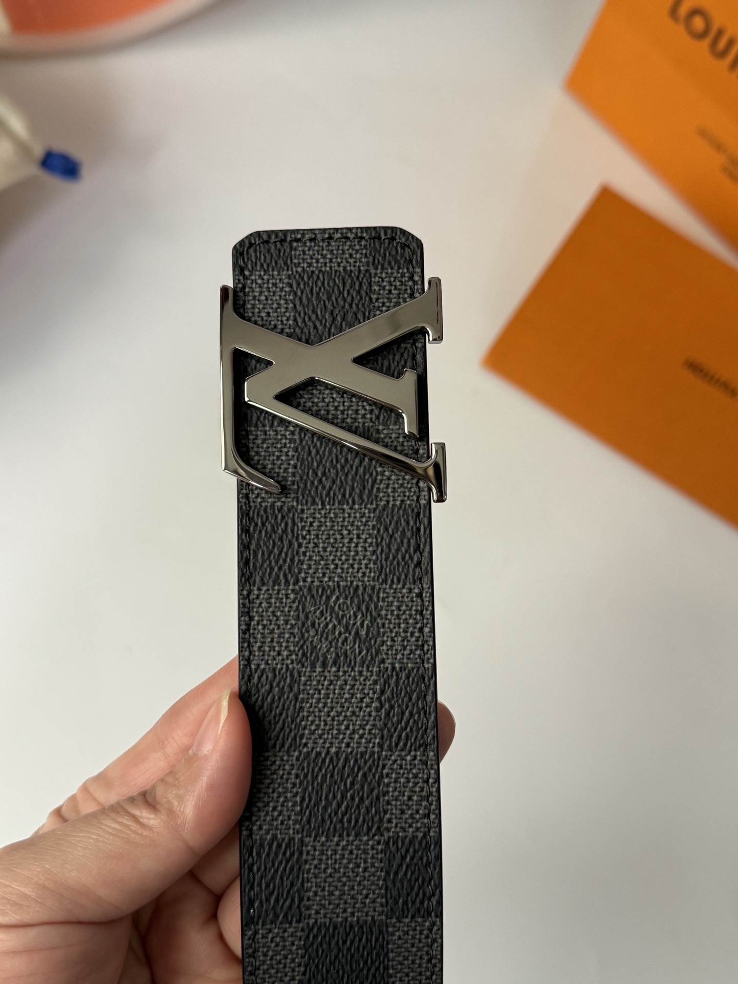 Louis Vuitton Male Basic Belt Cow Leather 40mm-l