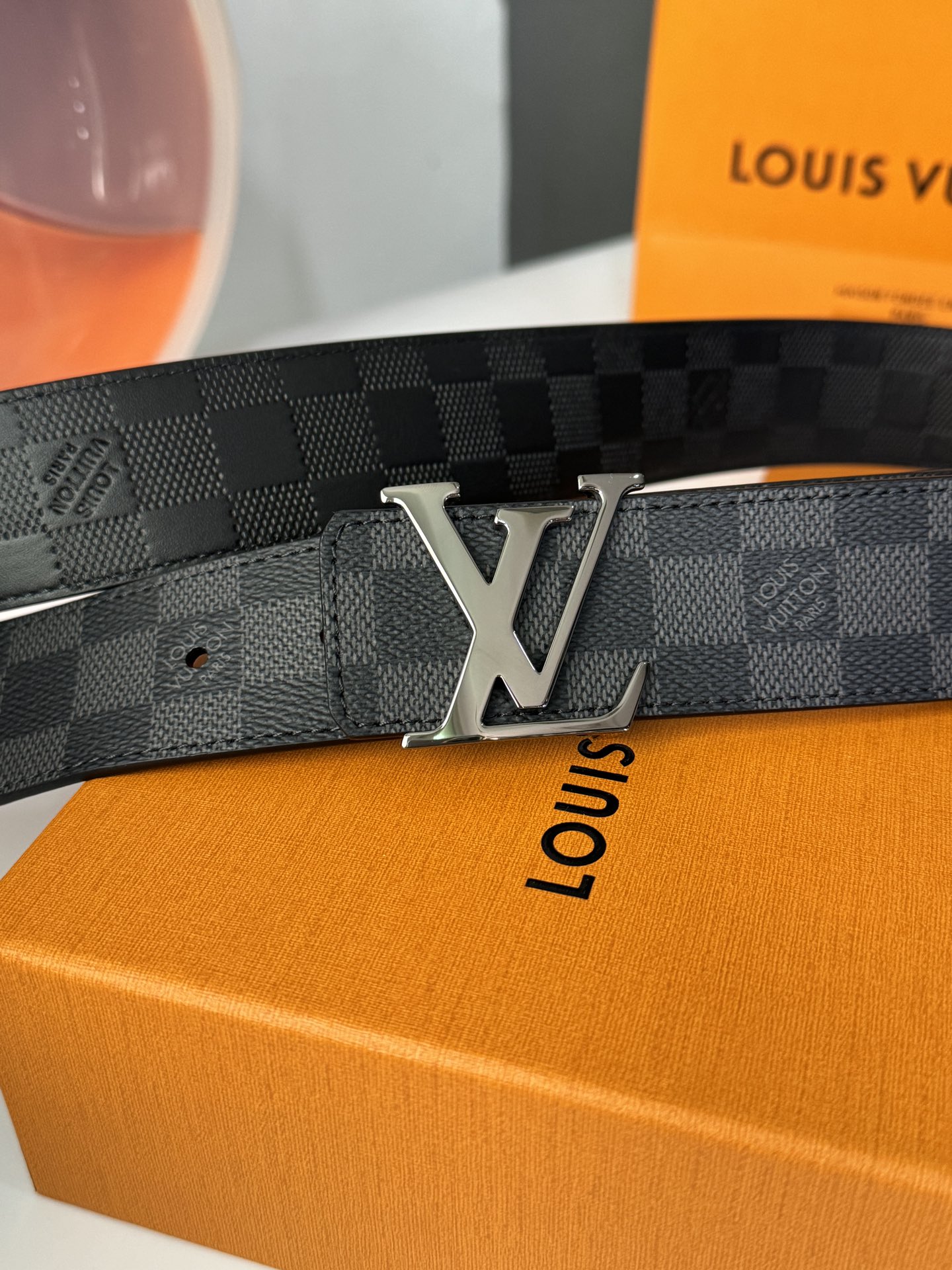 Louis Vuitton Male Basic Belt Cow Leather 40mm-l