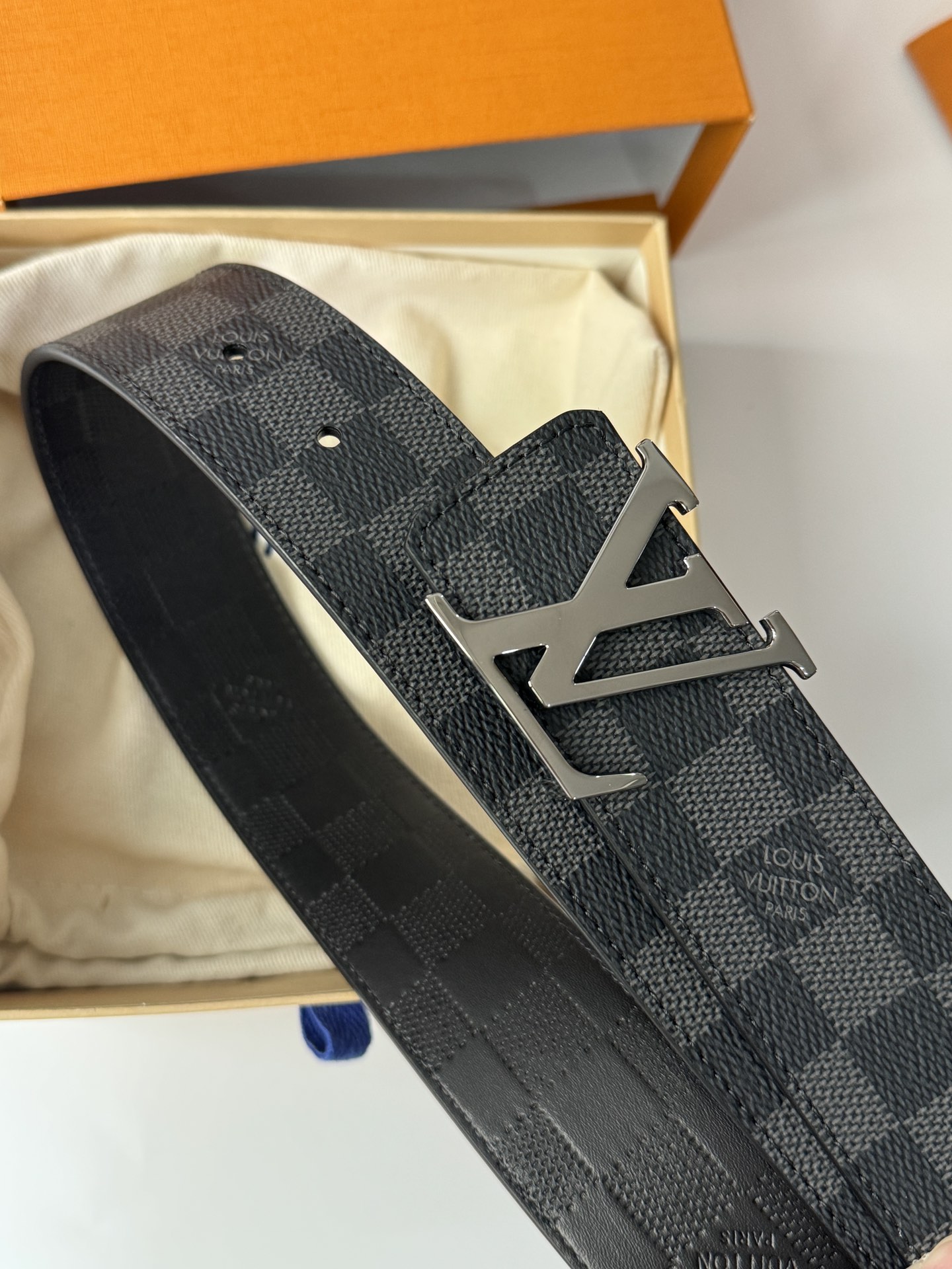 Louis Vuitton Male Basic Belt Cow Leather 40mm-l