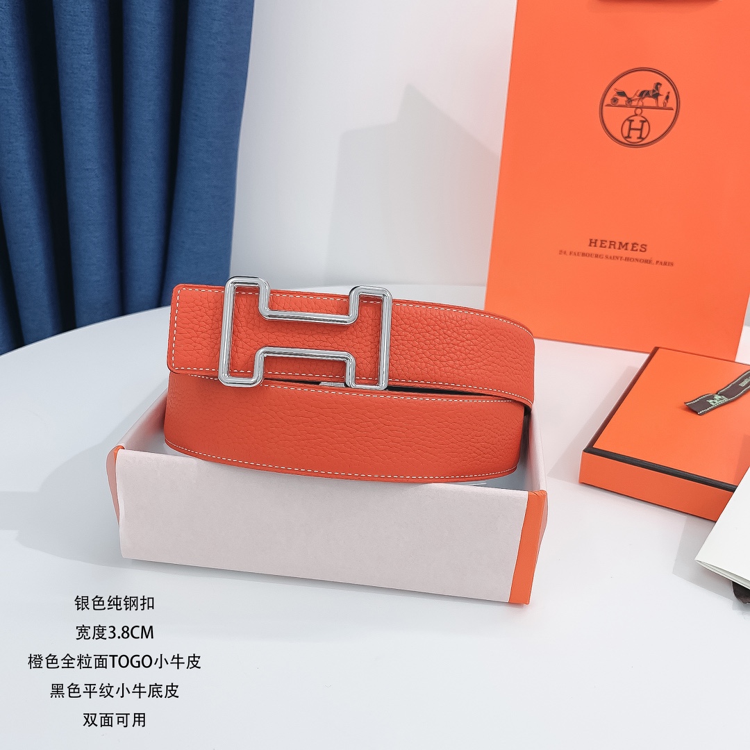 Hermès Basic Belt Cow Leather 38mm-s-m