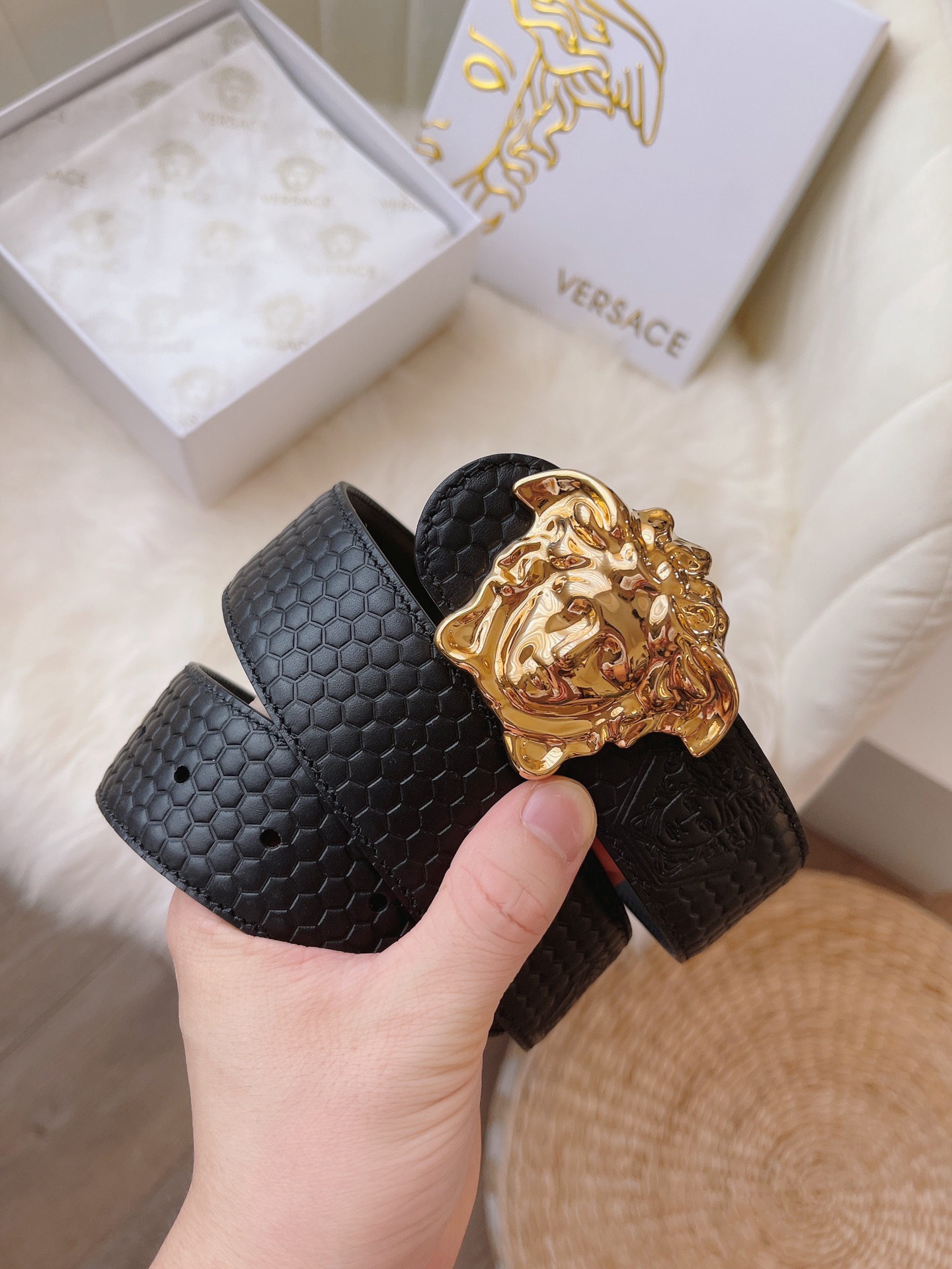 Versace Basic Belt 38mm-s