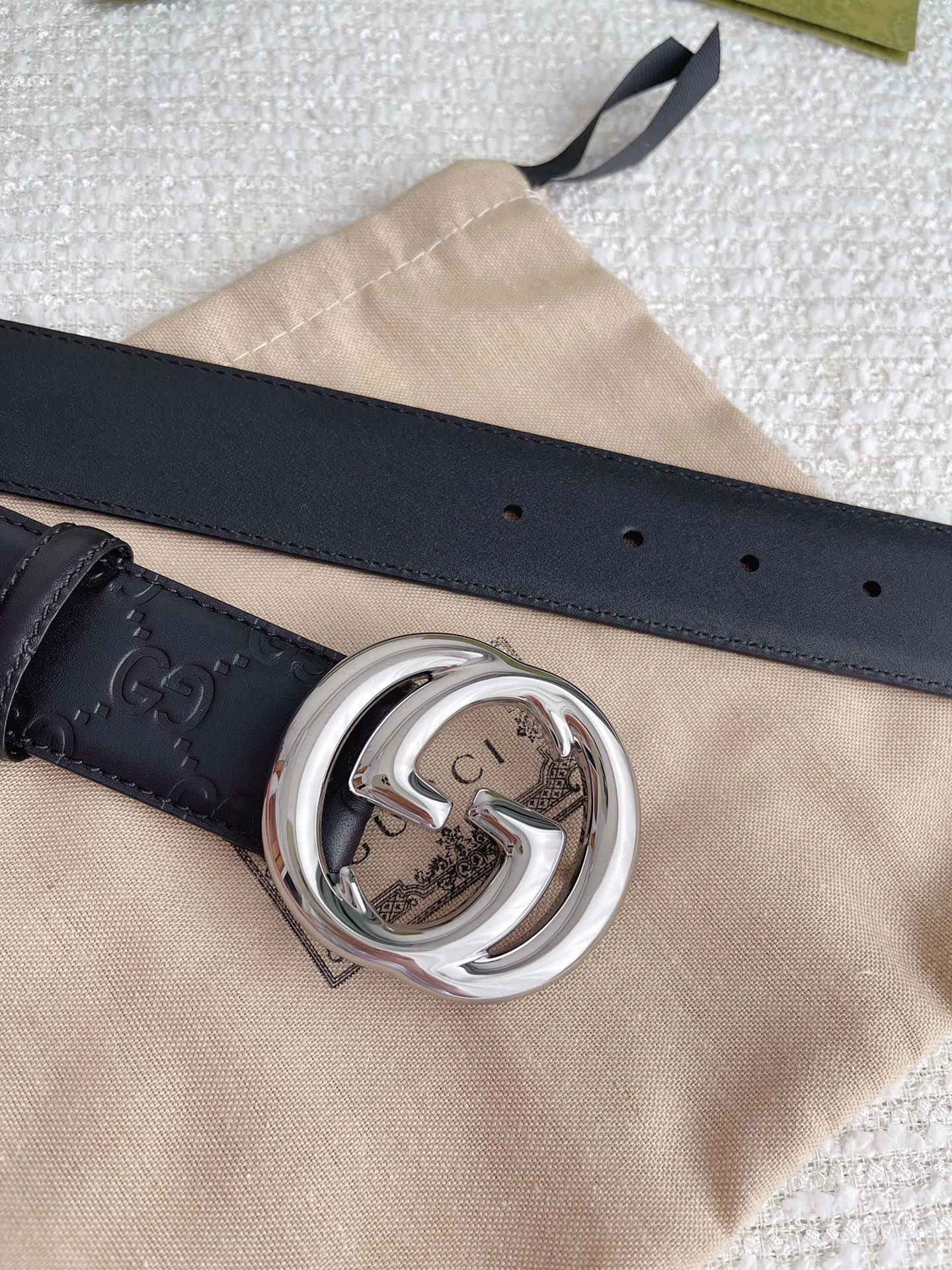 Gucci Basic Belt Cow Leather M