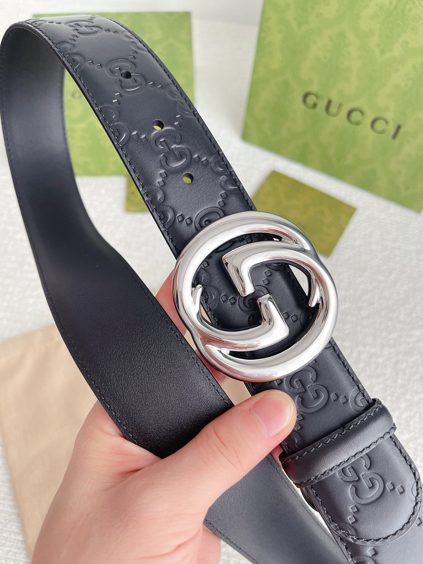 Gucci Basic Belt Cow Leather M