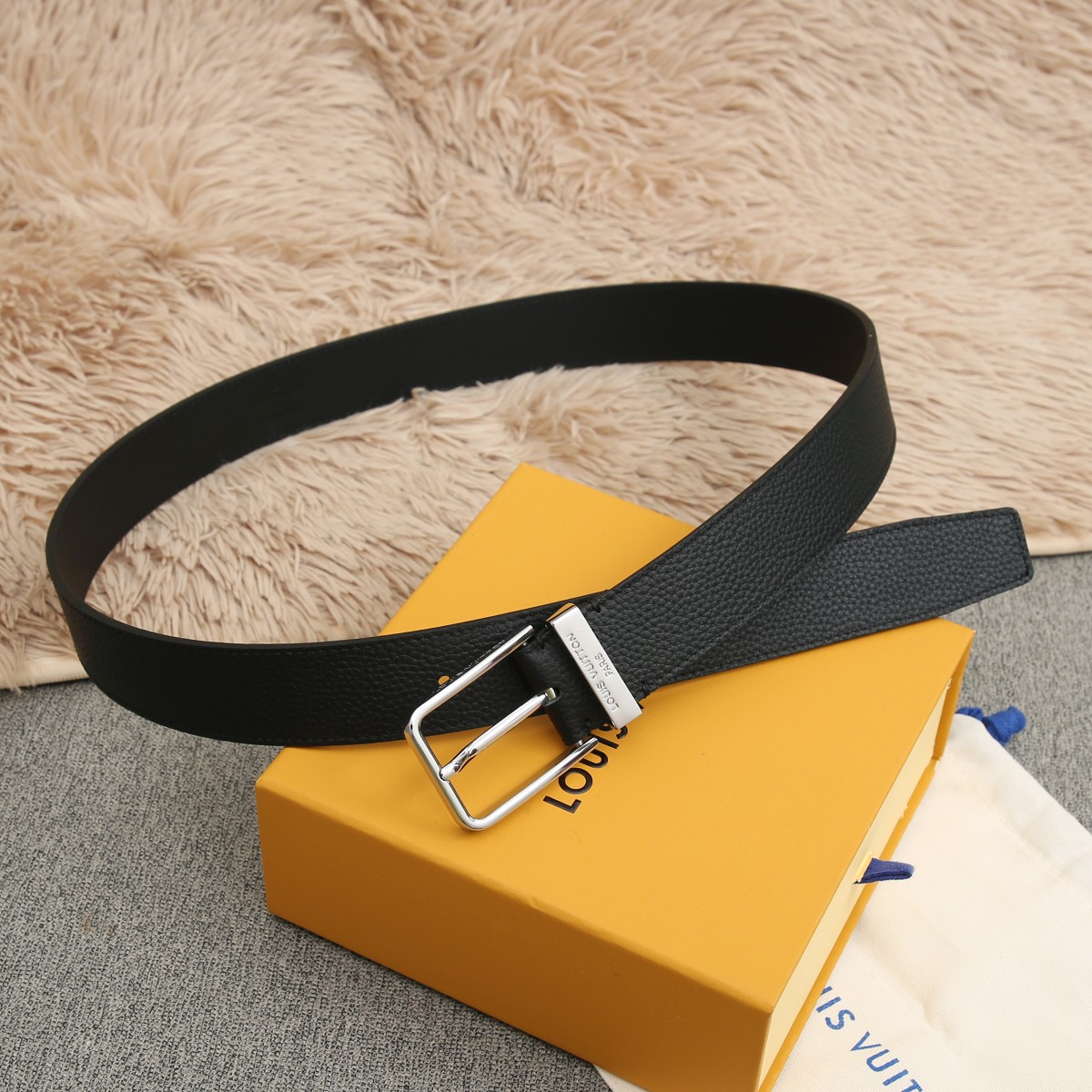 Louis Vuitton Basic Belt Cow Leather 35cm-m-l