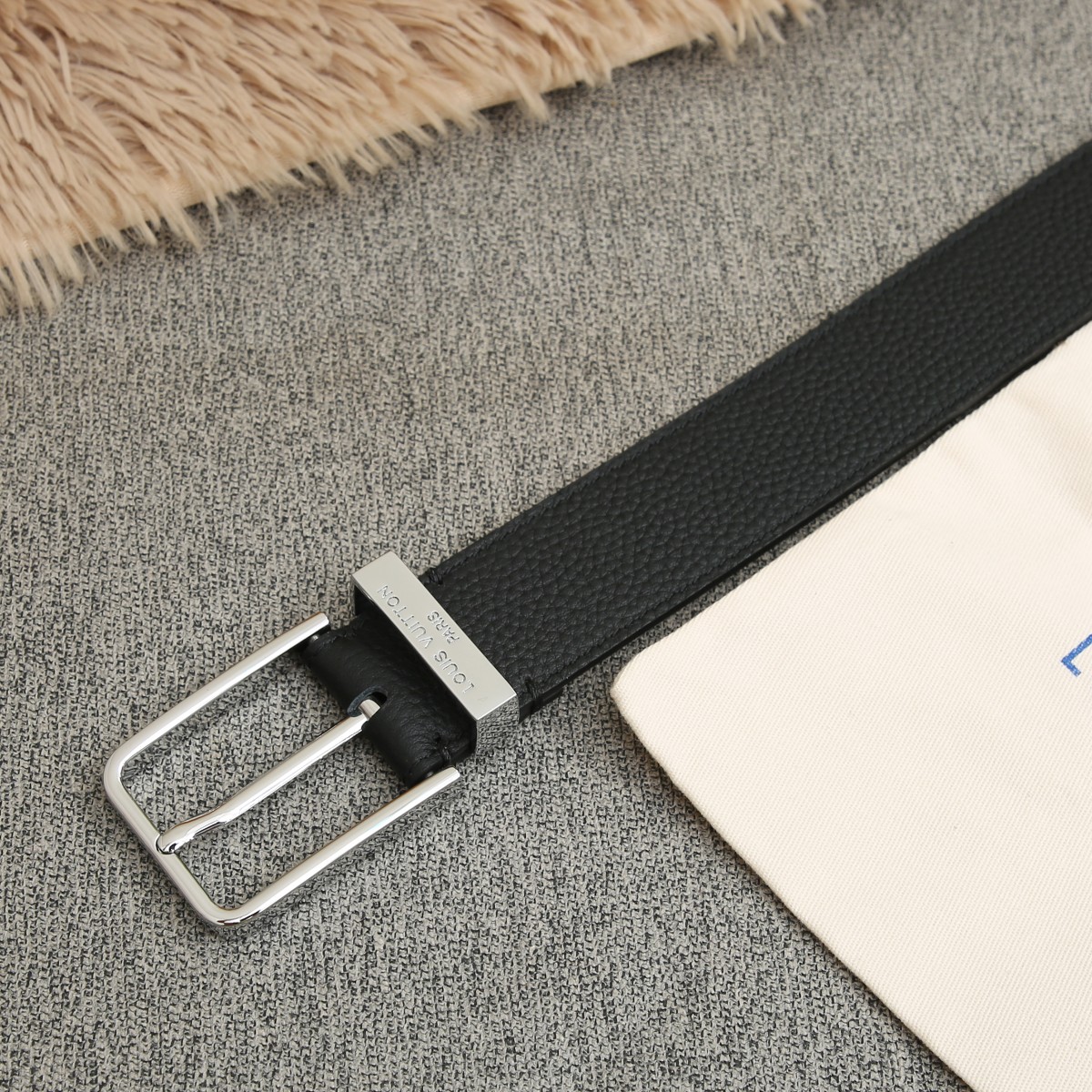 Louis Vuitton Basic Belt Cow Leather 35cm-m-l