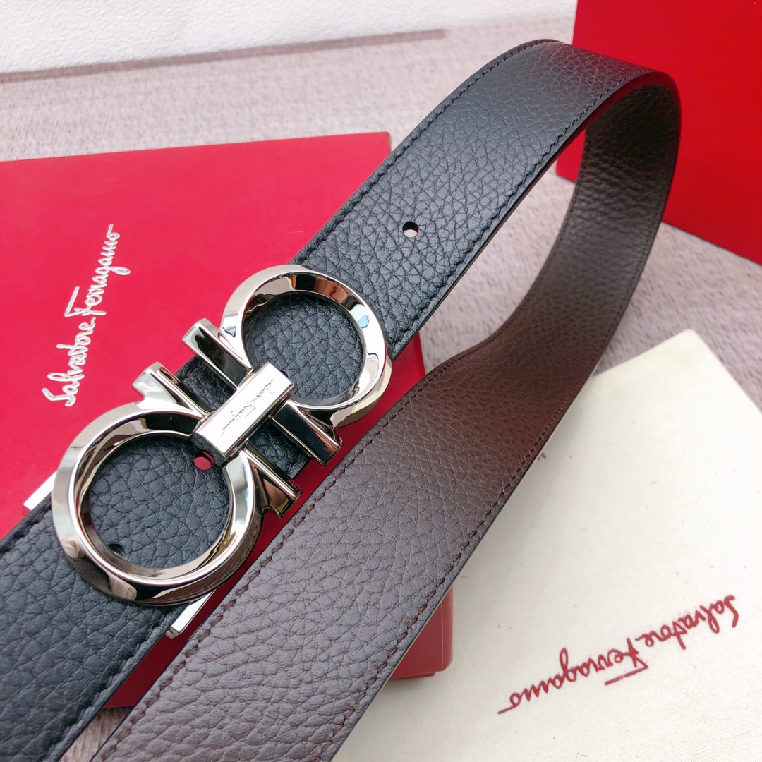 Salvatore Ferragamo Basic Belt Top Grain Leather