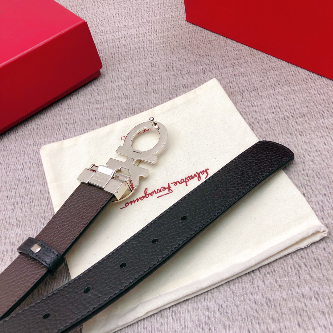 Salvatore Ferragamo Basic Belt Top Grain Leather