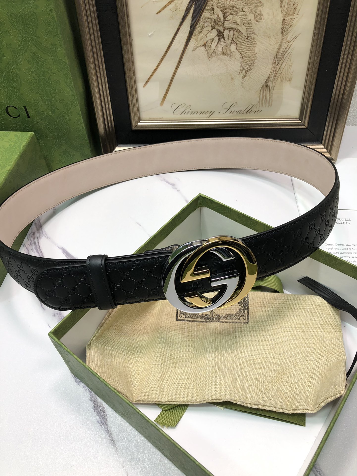 Gucci Basic Belt Top Grain Leather