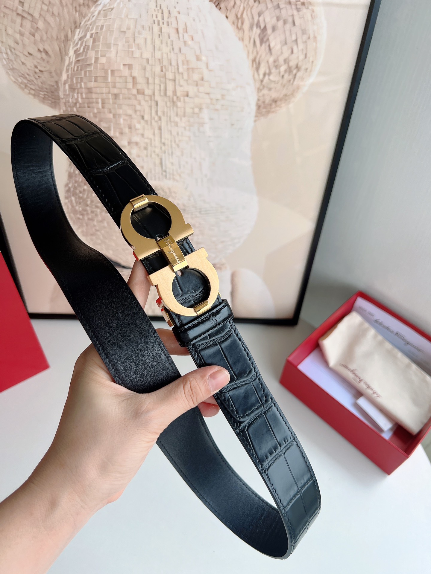 Male Leather Belt Top Grain Leather M