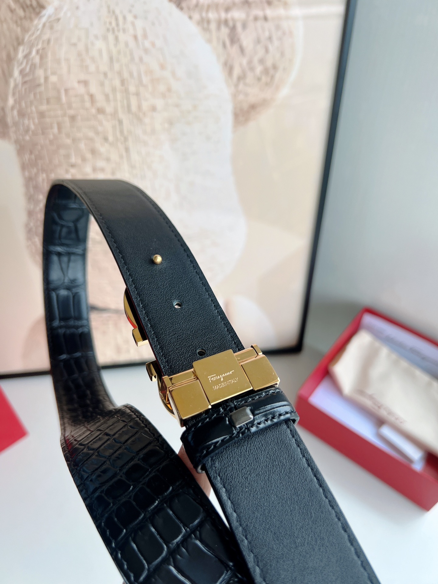 Male Leather Belt Top Grain Leather M