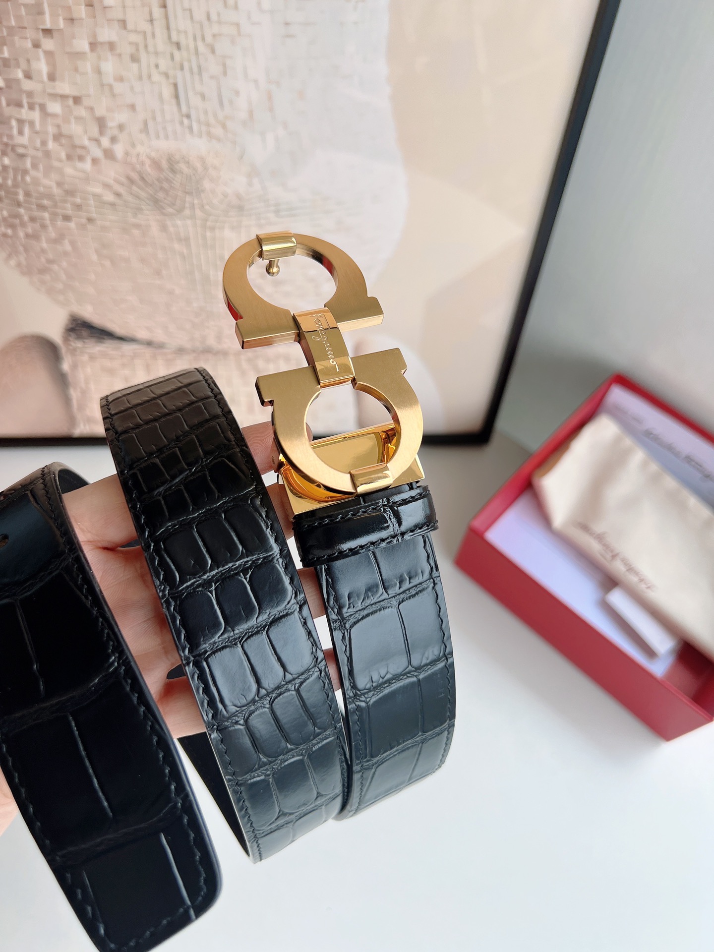 Male Leather Belt Top Grain Leather M