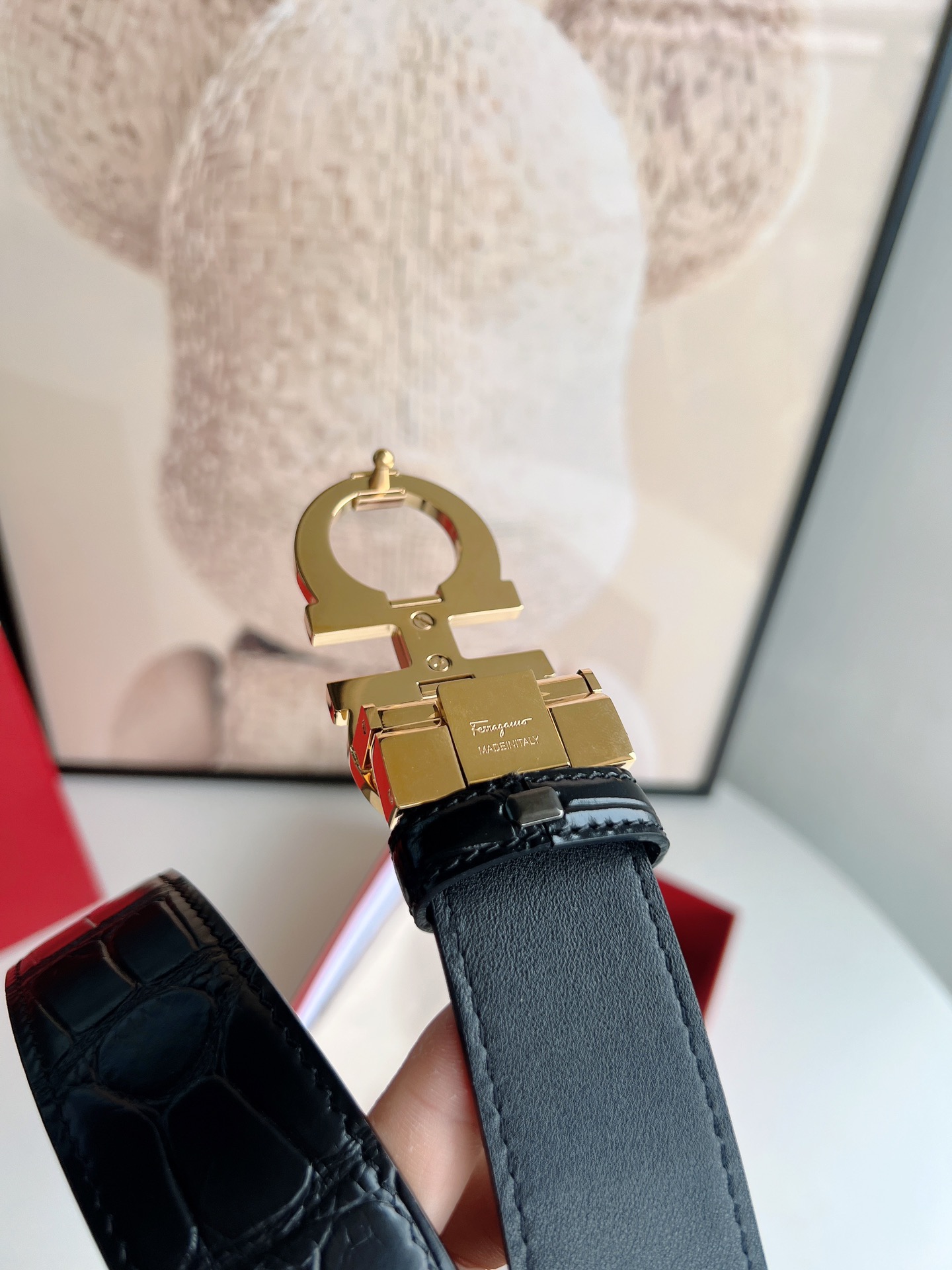 Male Leather Belt Top Grain Leather M