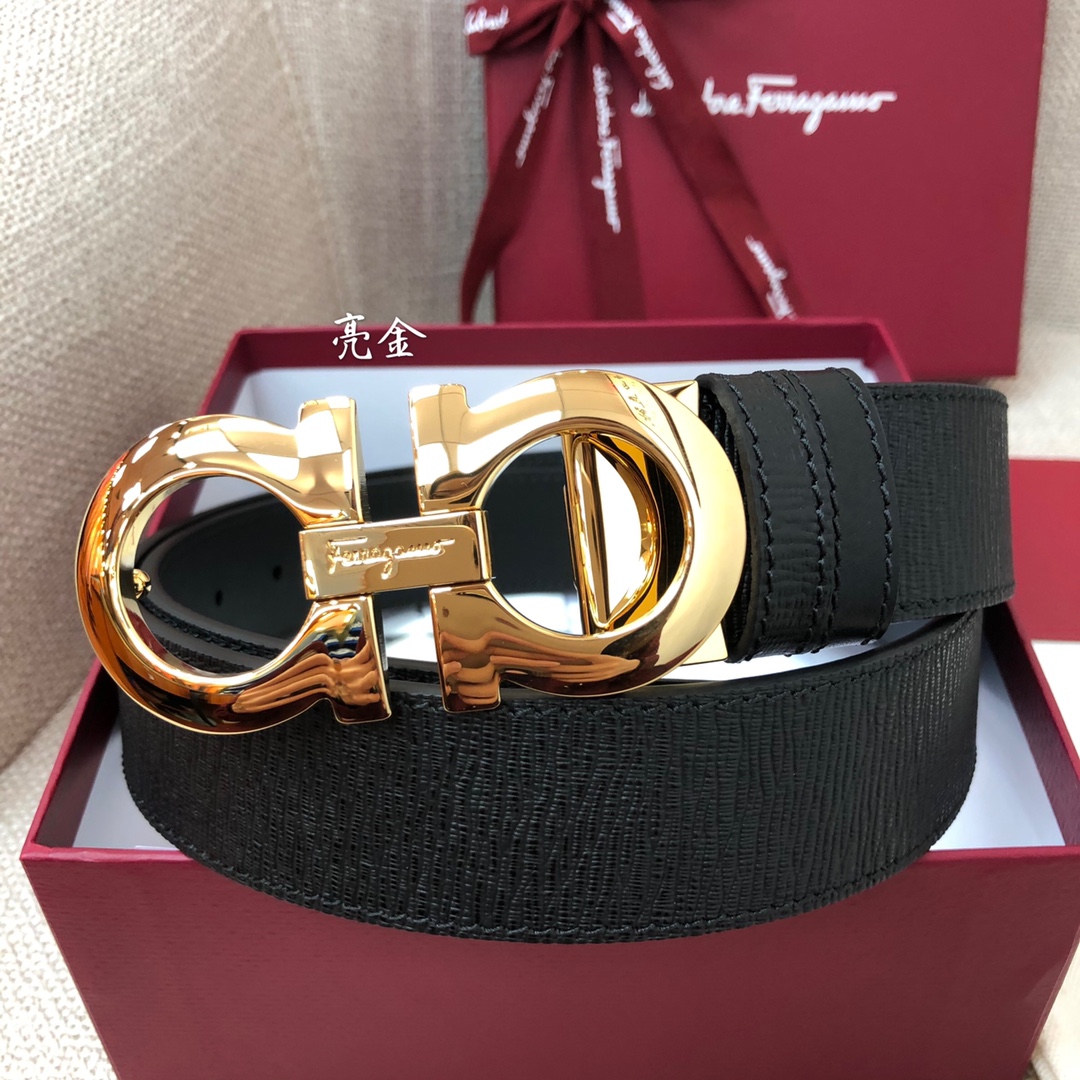 Salvatore Ferragamo Male Leather Belt Cow Leather 13514-m
