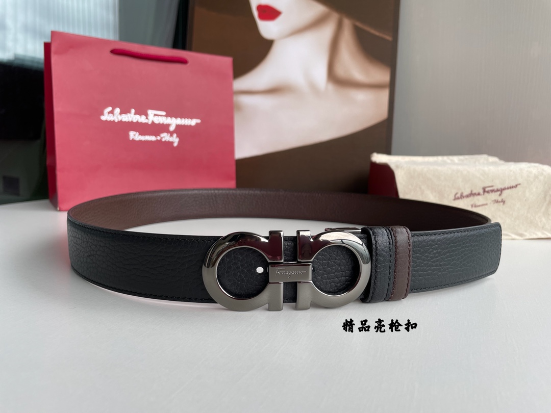 Salvatore Ferragamo Male Basic Belt Top Grain Leather M