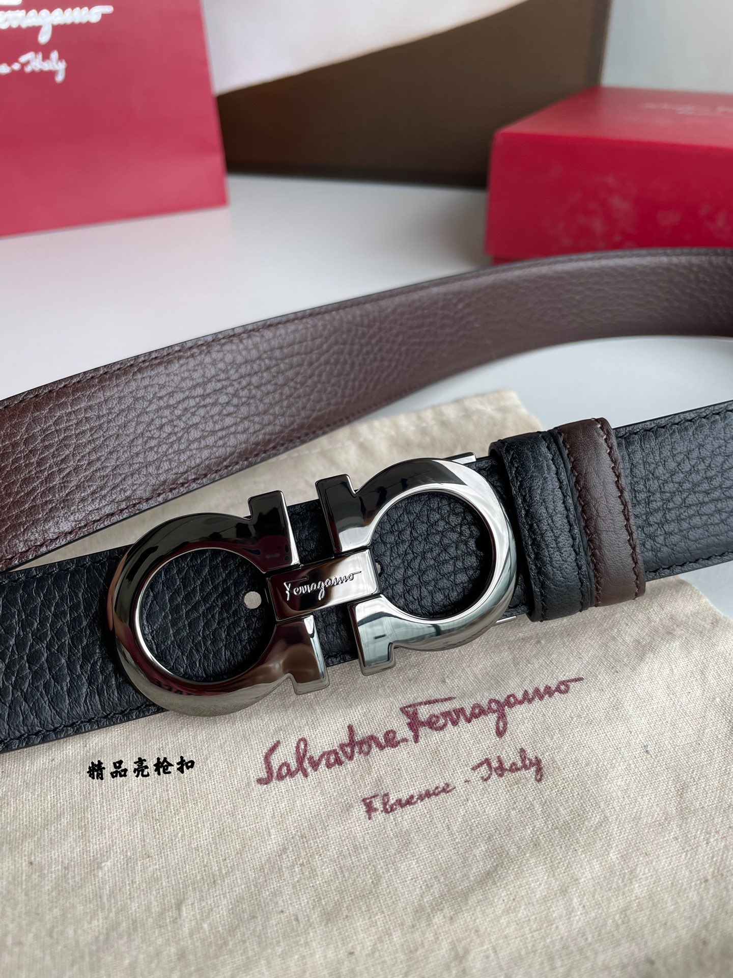 Salvatore Ferragamo Male Basic Belt Top Grain Leather M