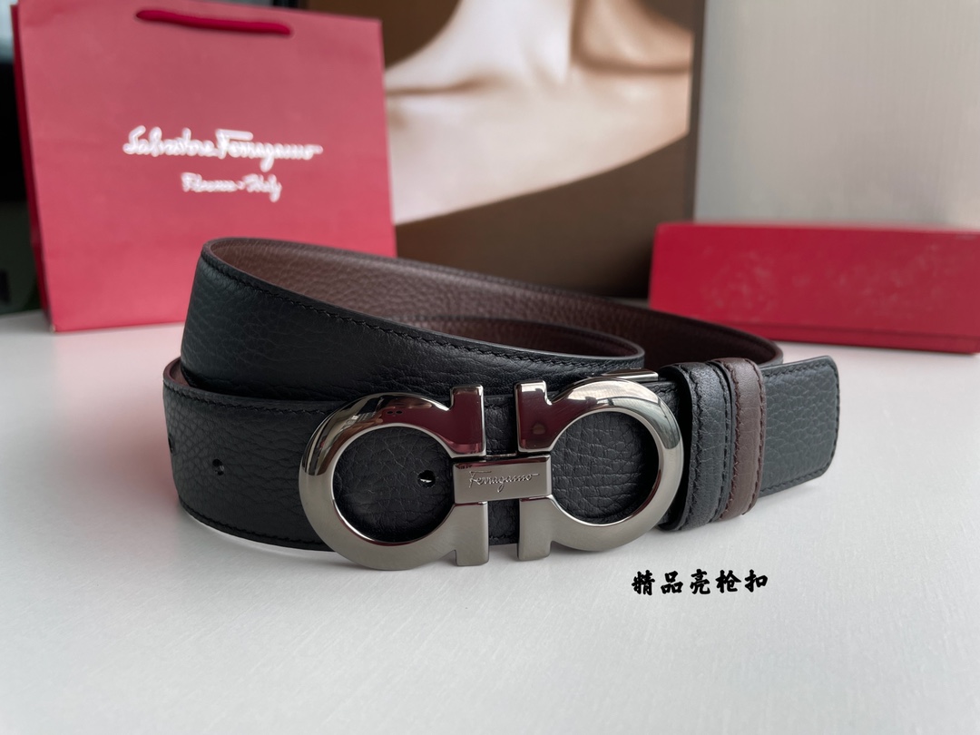 Salvatore Ferragamo Male Basic Belt Top Grain Leather M