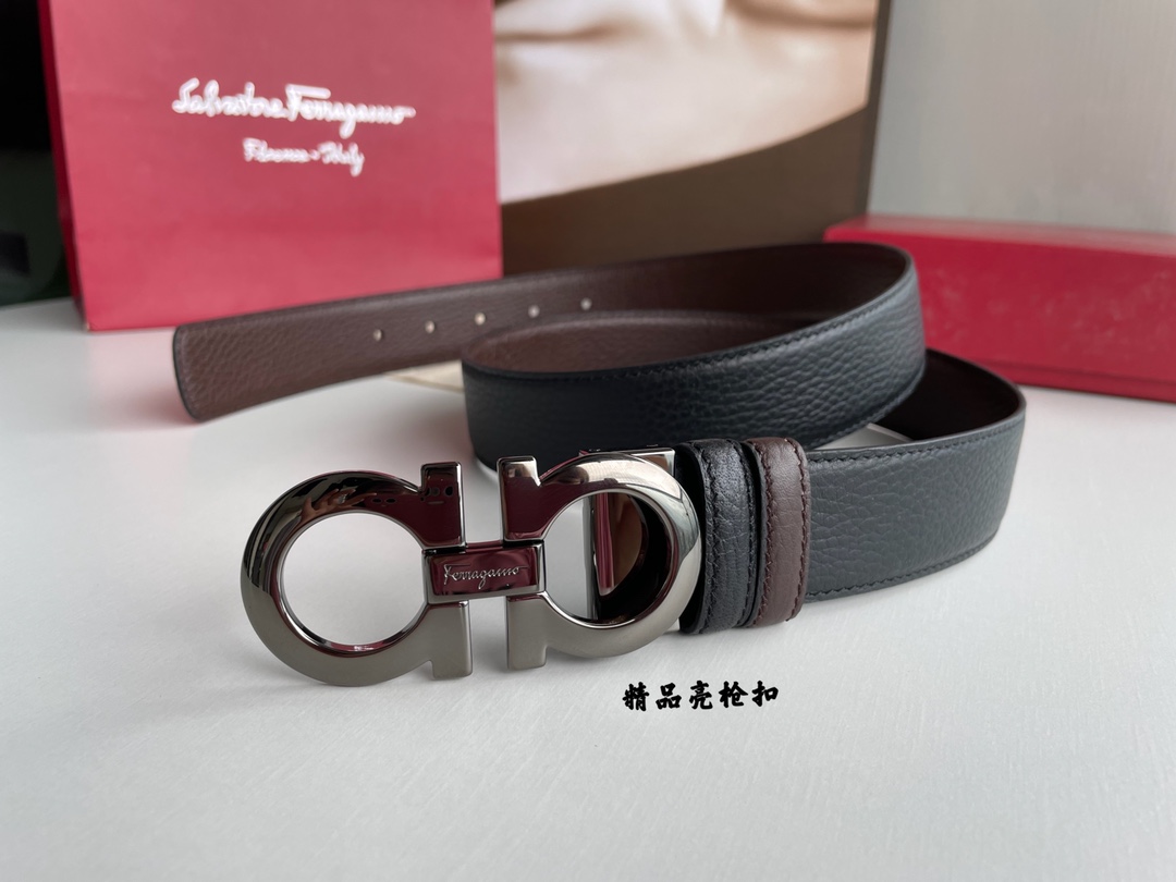 Salvatore Ferragamo Male Basic Belt Top Grain Leather M