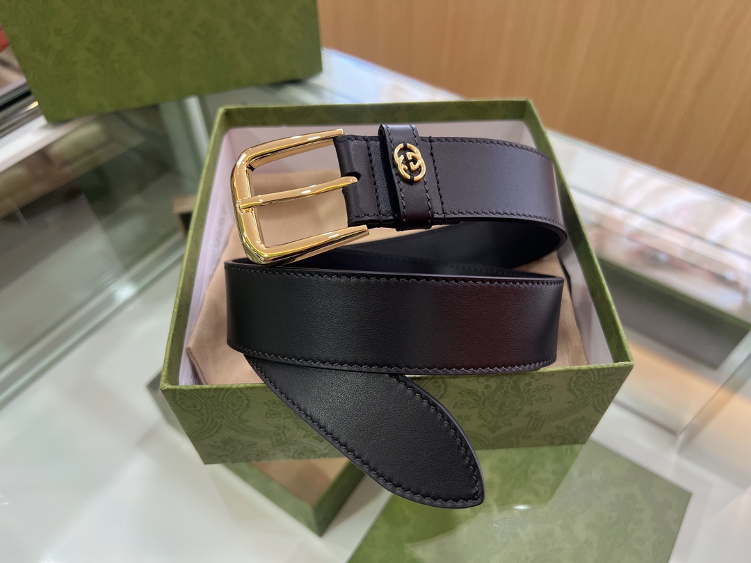 Gucci Basic Belt Top Grain Leather M