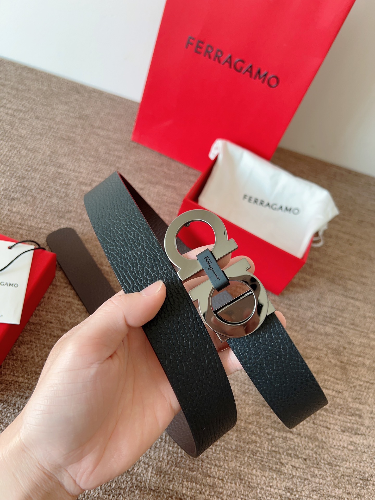 Salvatore Ferragamo Leather Belt