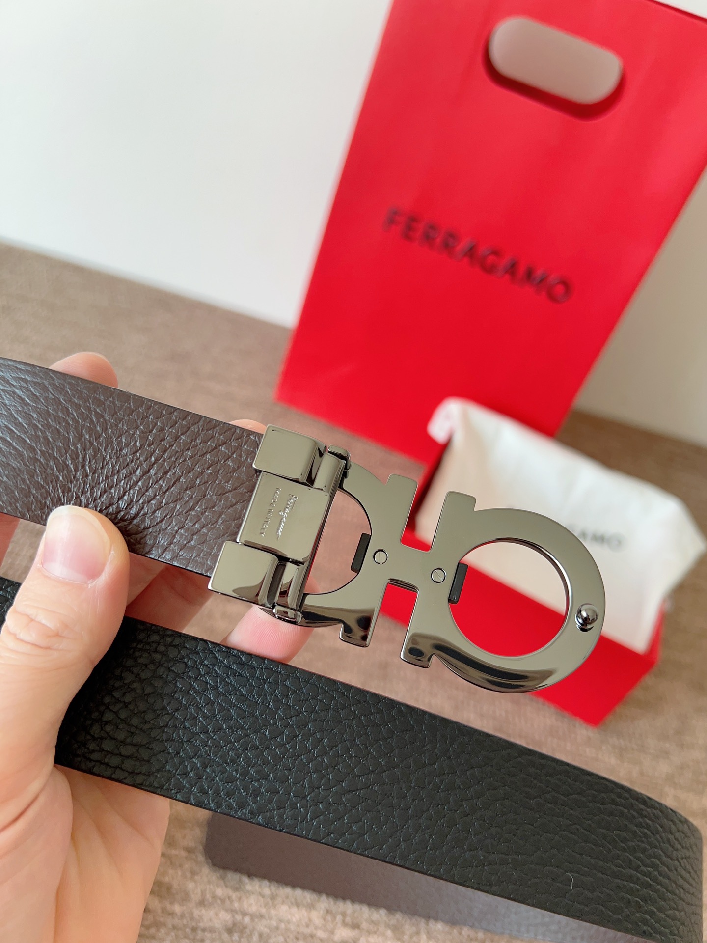 Salvatore Ferragamo Leather Belt