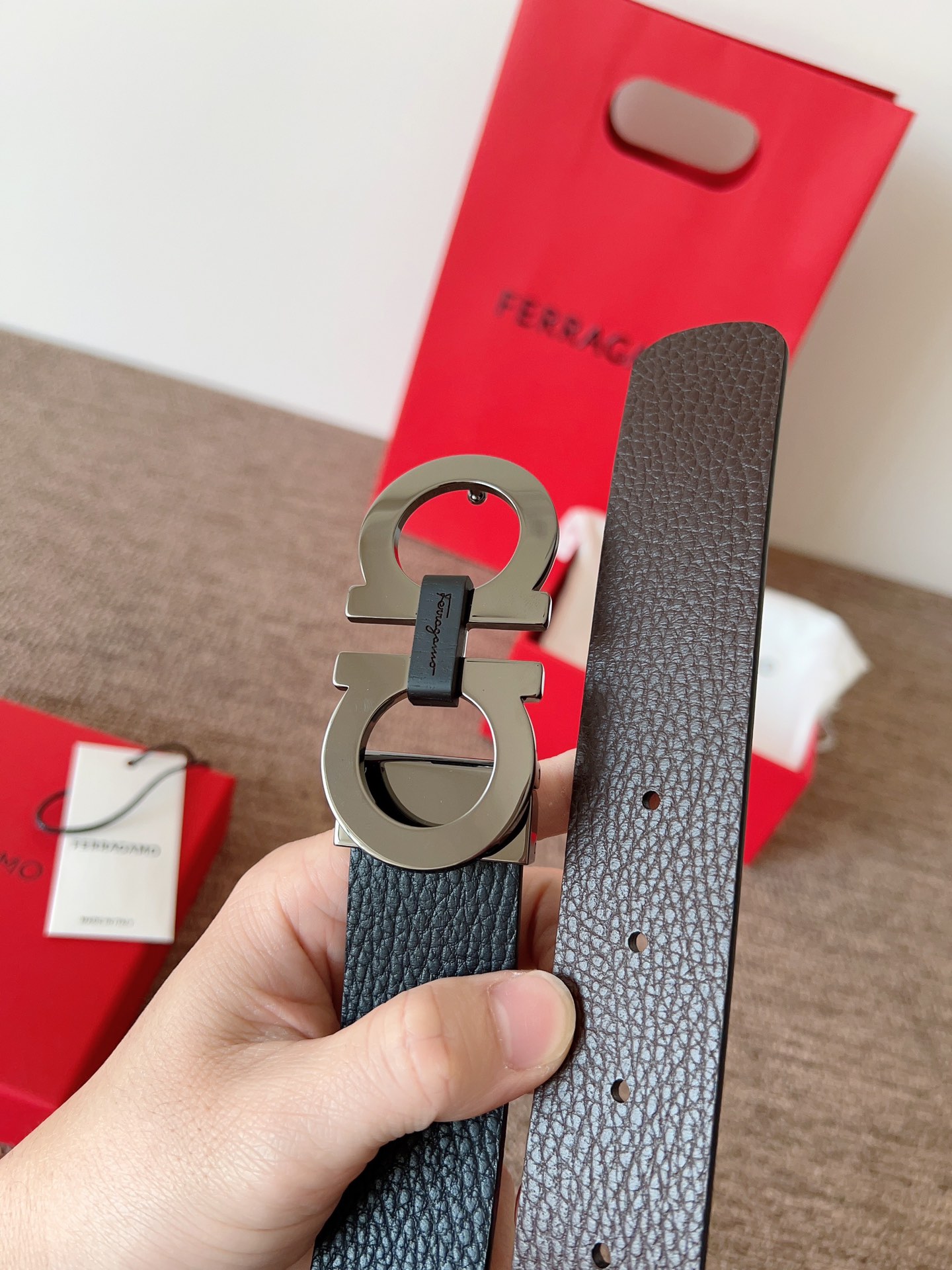 Salvatore Ferragamo Leather Belt