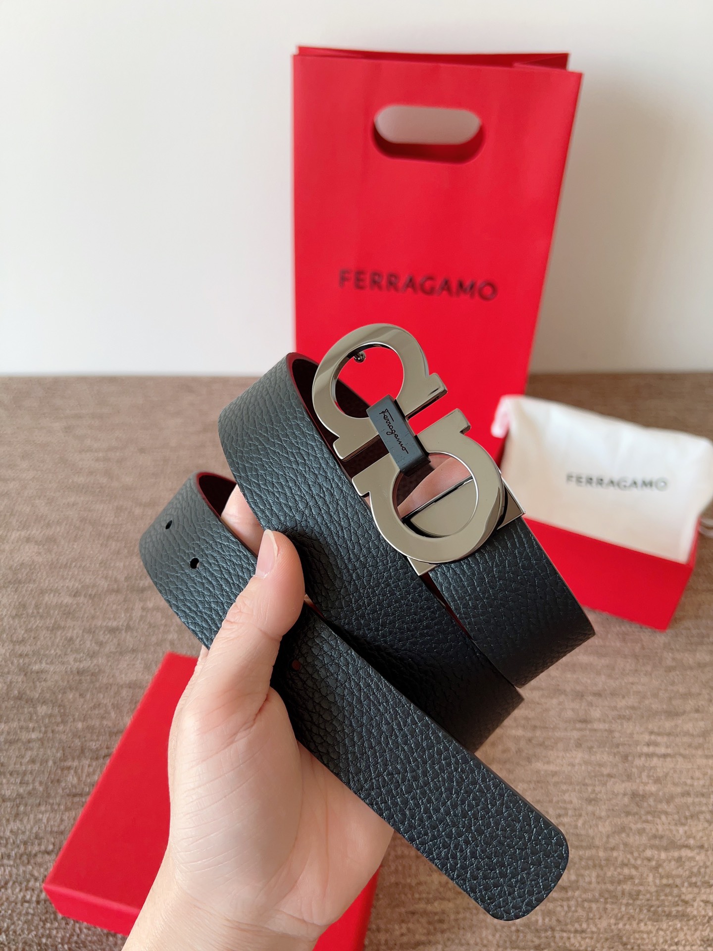 Salvatore Ferragamo Leather Belt