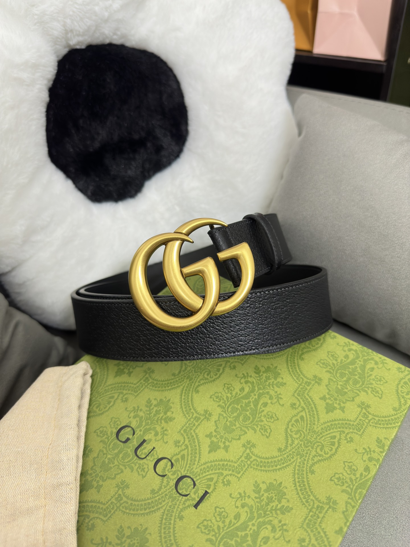 Gucci Basic Belt Cow Leather M