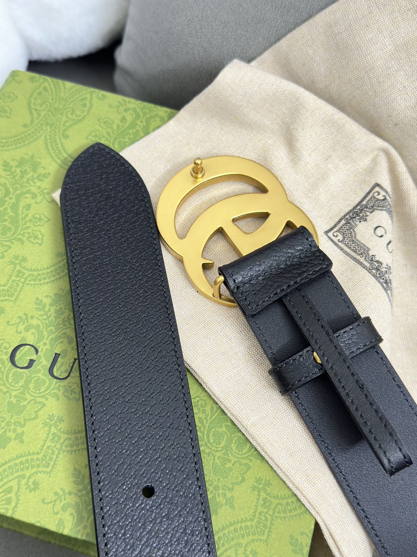 Gucci Basic Belt Cow Leather M