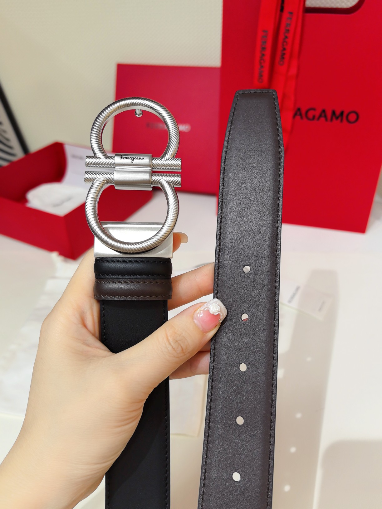 Male Leather Belt Cow Leather Adjustable