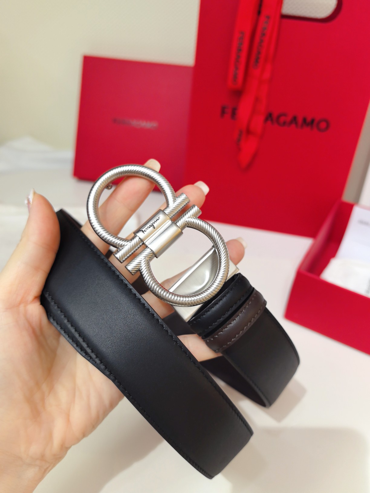 Male Leather Belt Cow Leather Adjustable