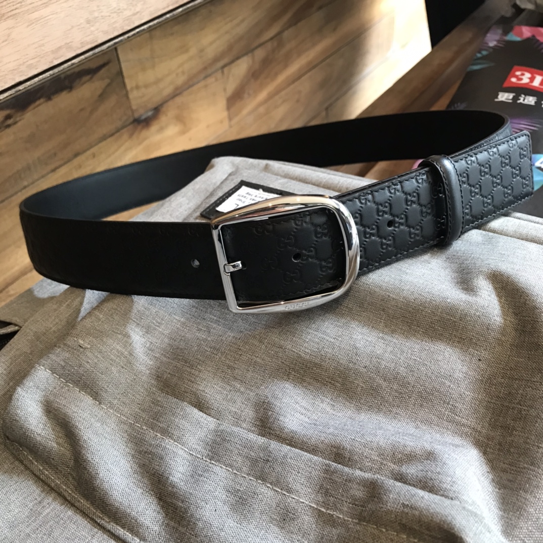 Gucci Leather Belt Top Grain Leather M
