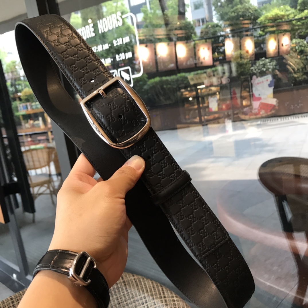 Gucci Leather Belt Top Grain Leather M