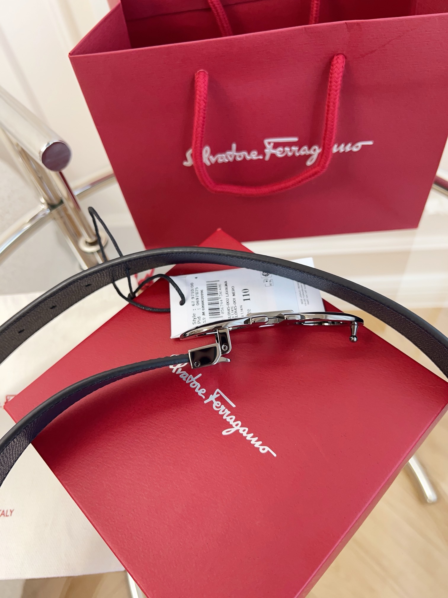 Salvatore Ferragamo Leather Belt M