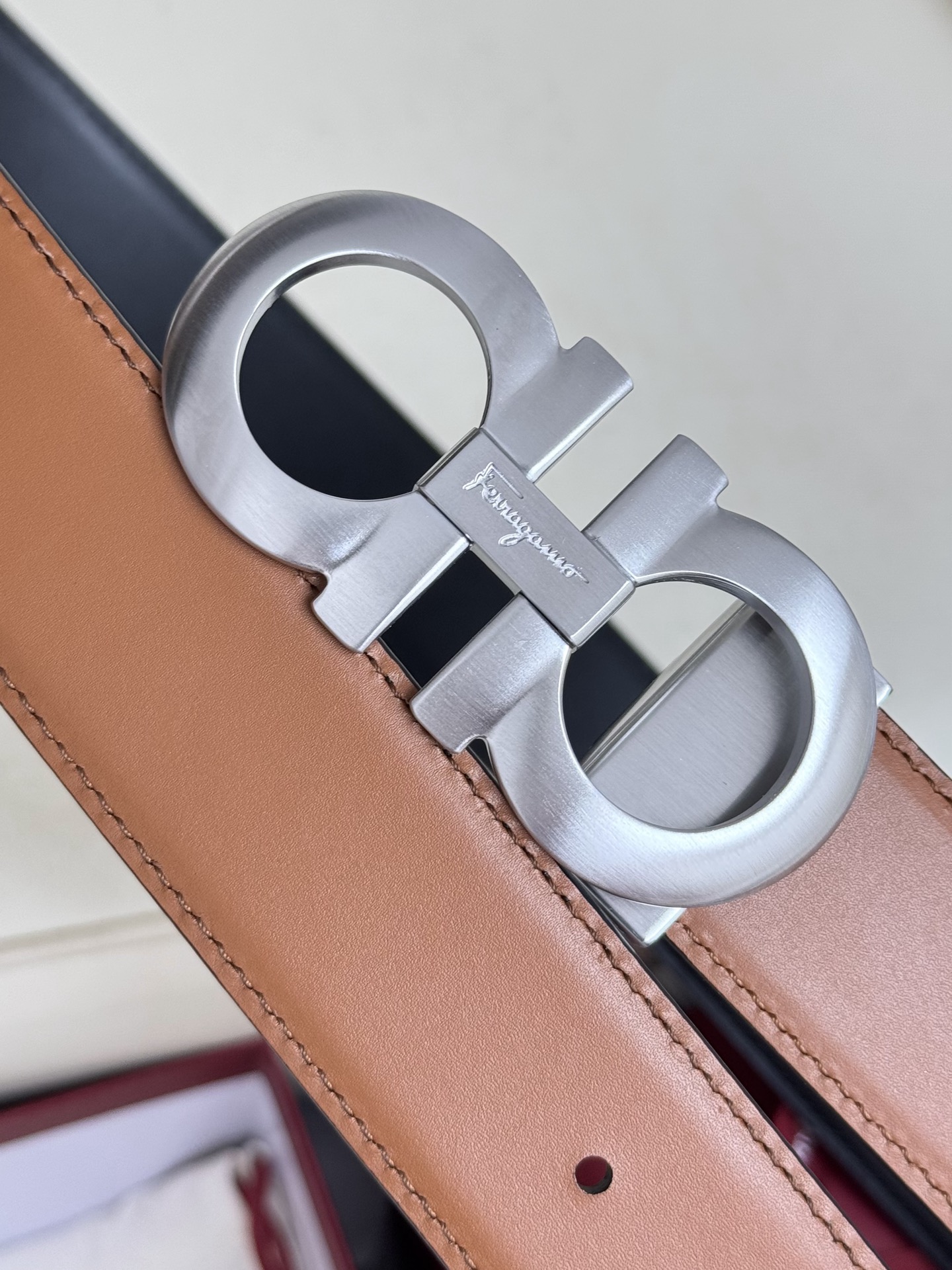 Salvatore Ferragamo Basic Belt Top Grain Leather