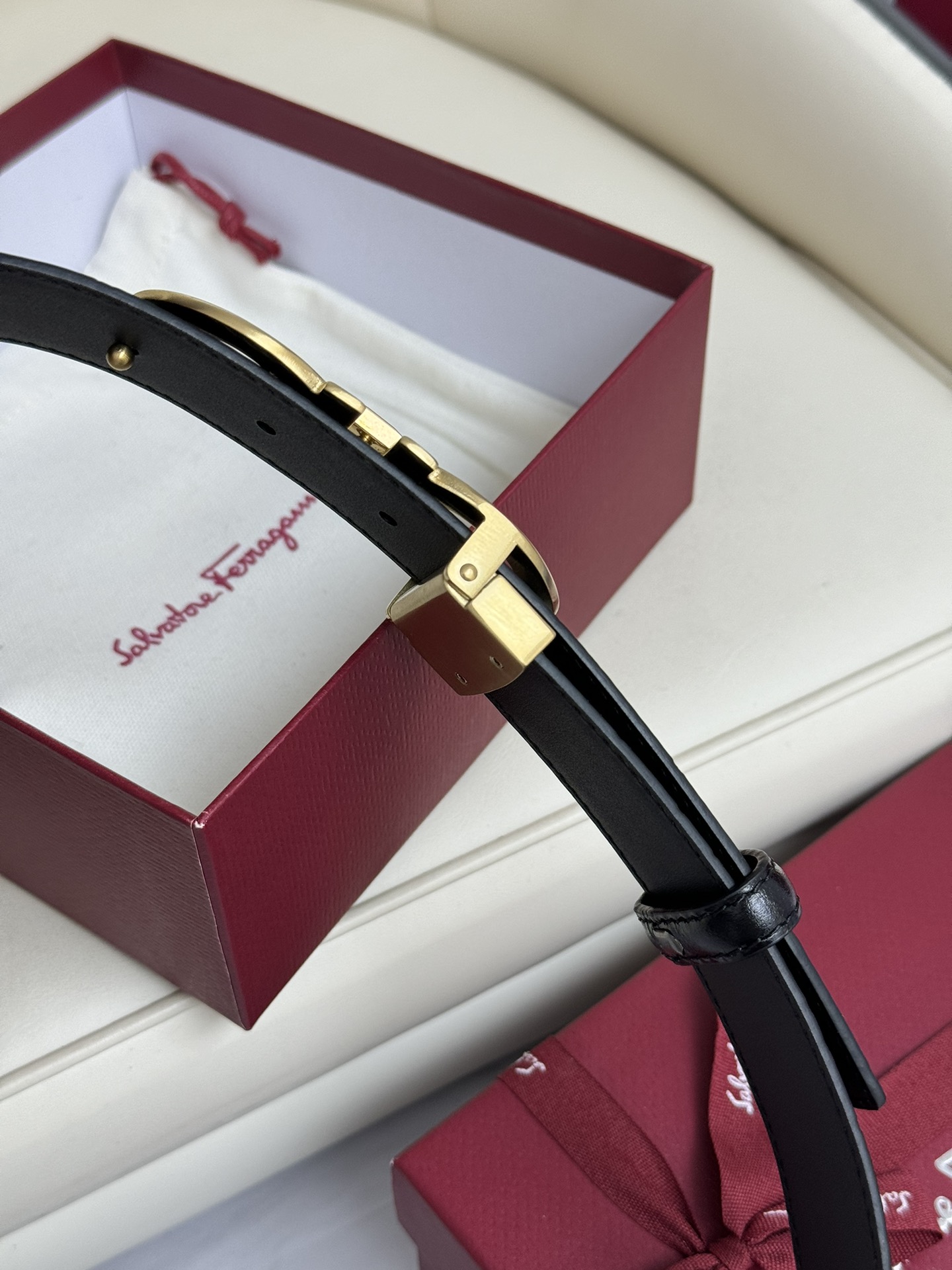 Salvatore Ferragamo Basic Belt Top Grain Leather