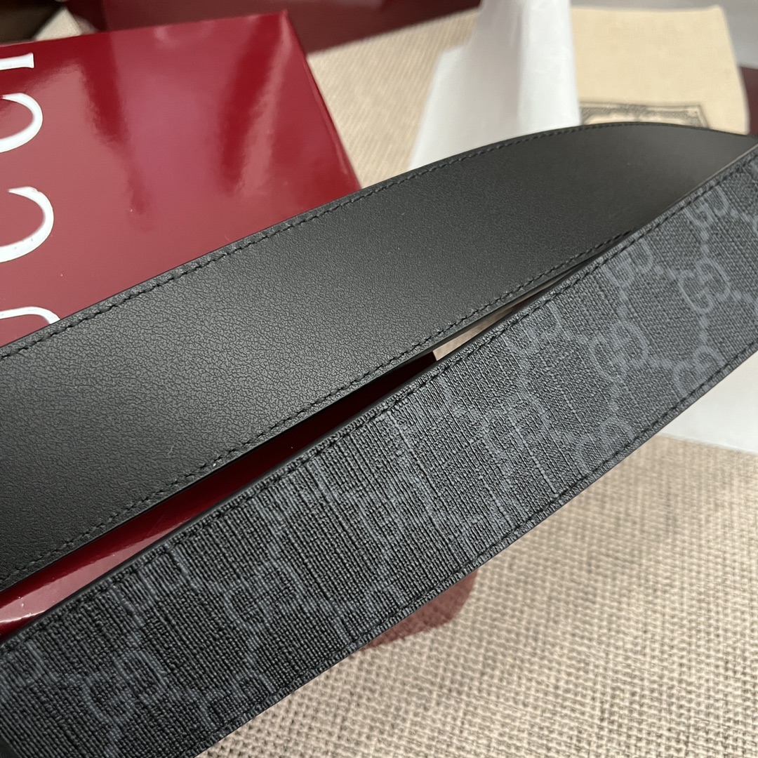 Gucci Basic Belt Canvas Black S-m