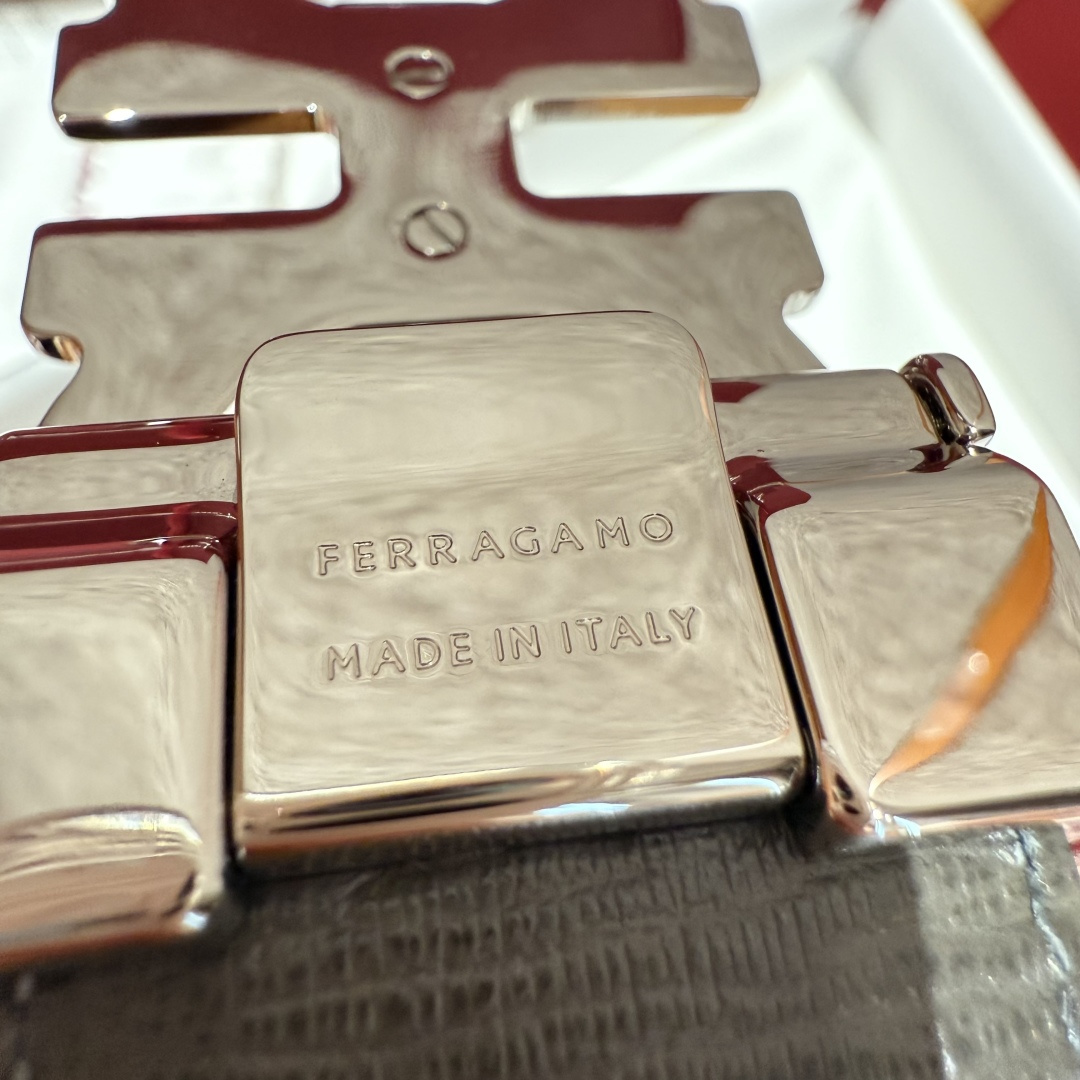 Leather Belt Cow Leather Gray Adjustable S-m