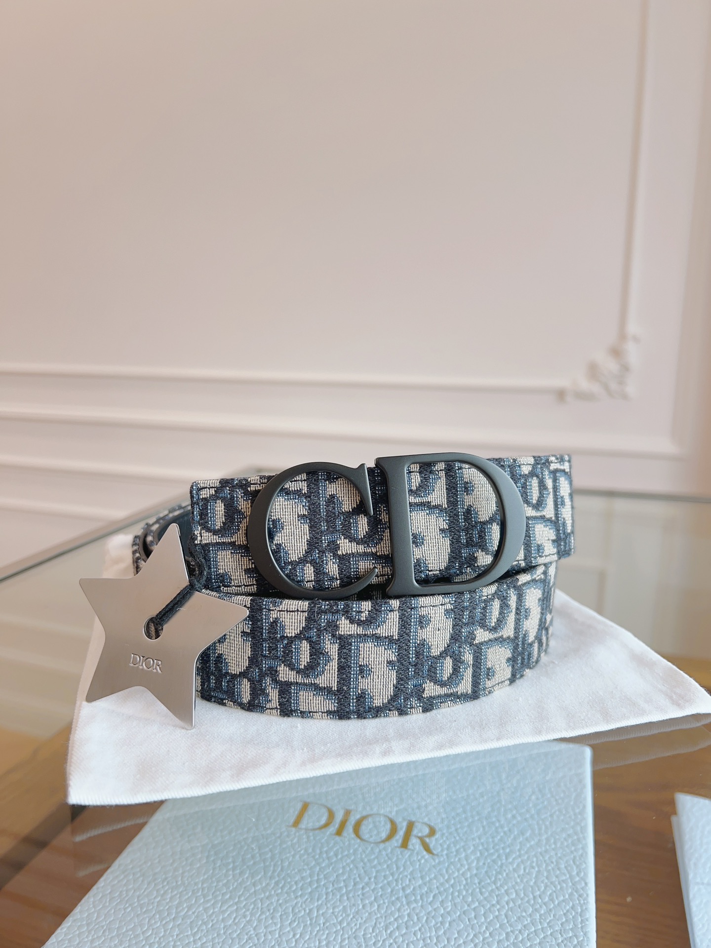 Dior Basic Belt Cow Leather Black L