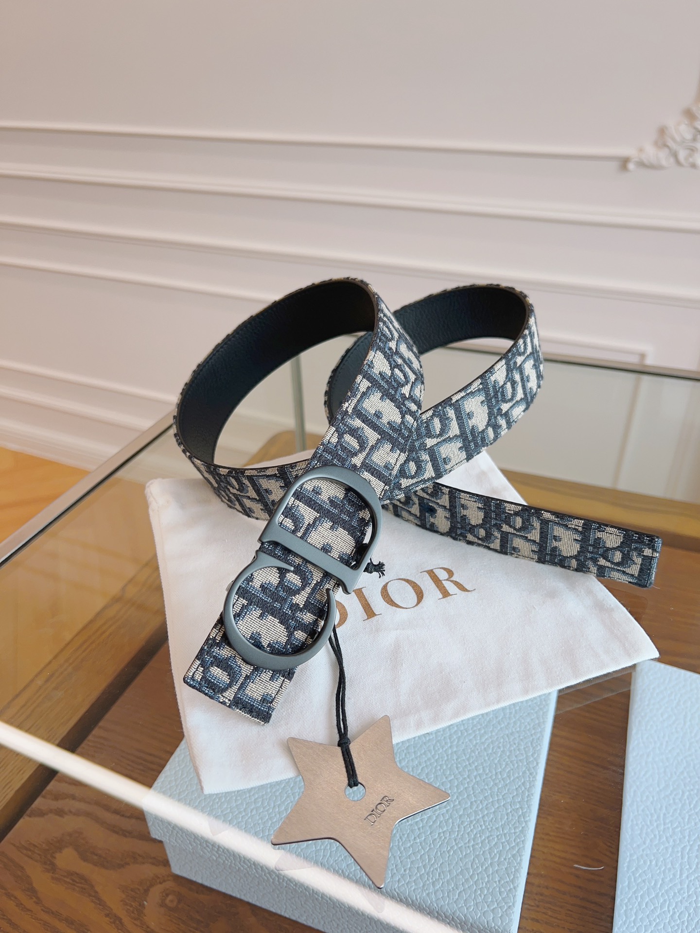 Dior Basic Belt Cow Leather Black L