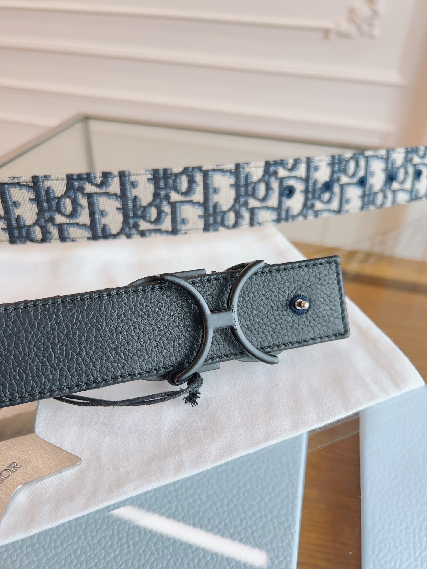 Dior Basic Belt Cow Leather Black L