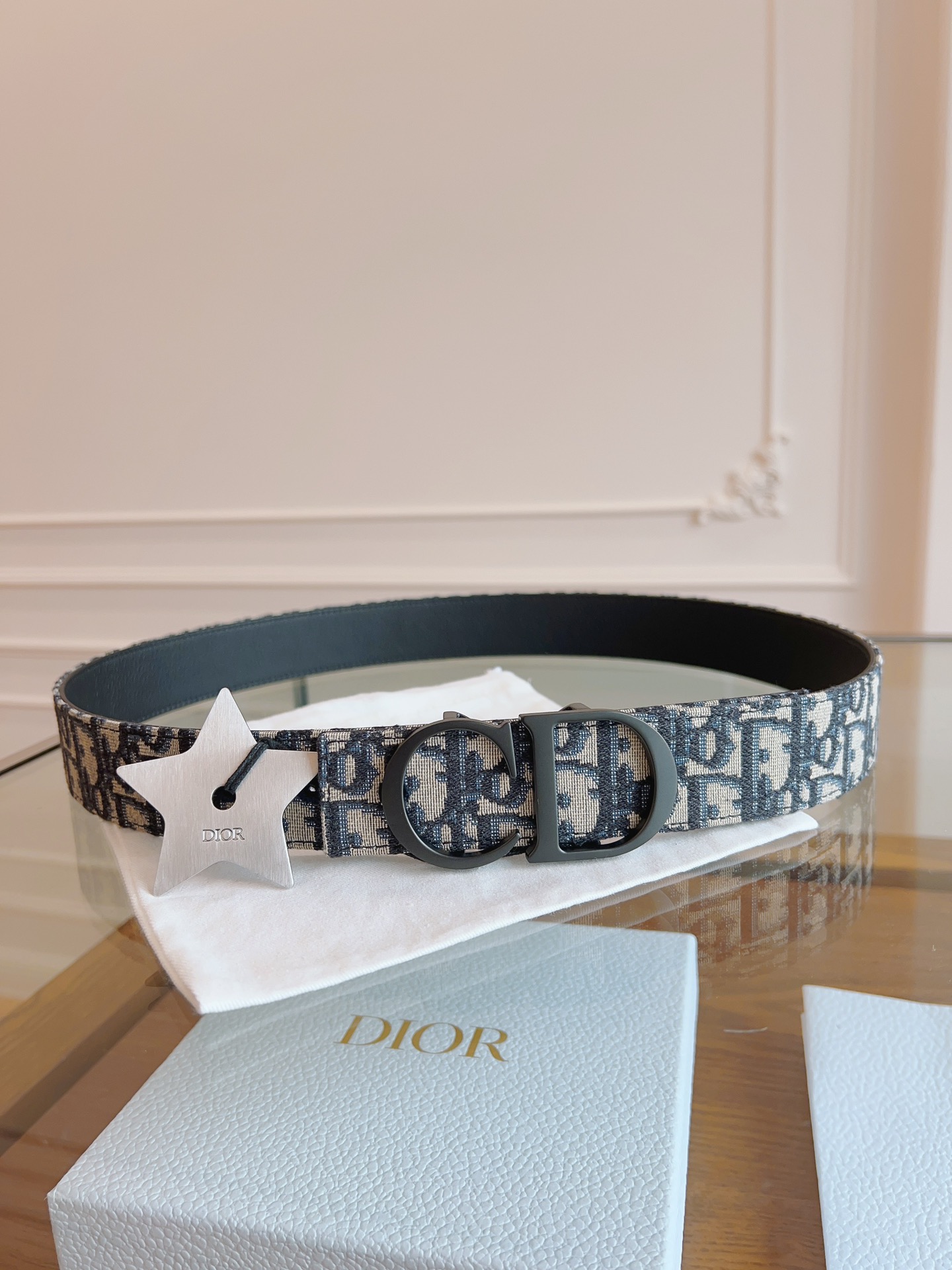 Dior Basic Belt Cow Leather Black L