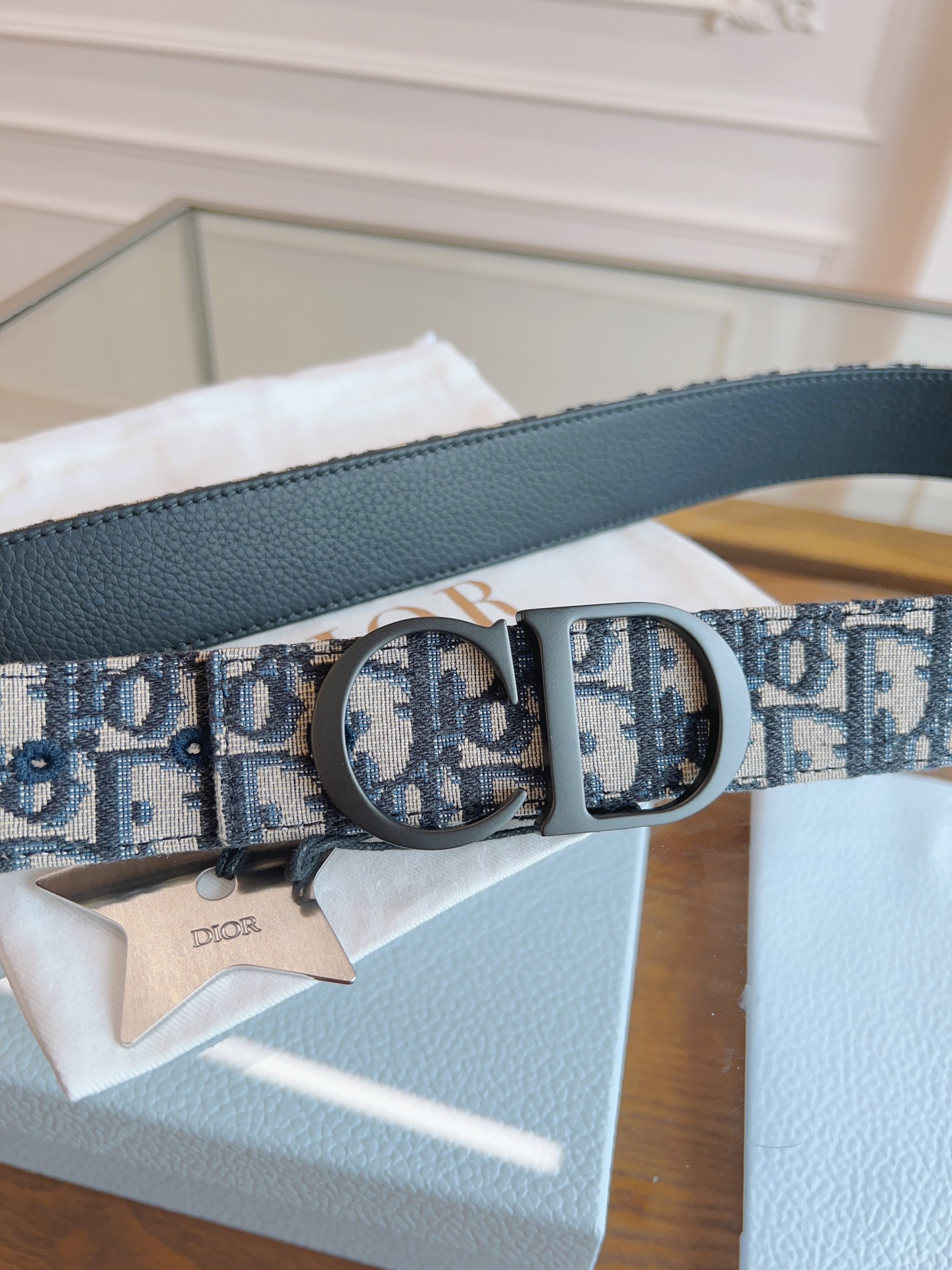 Dior Basic Belt Cow Leather Black L