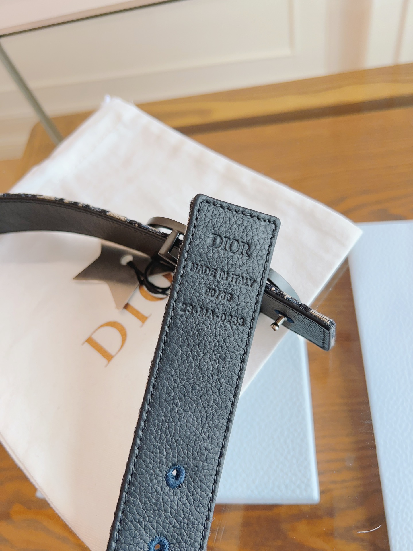 Dior Basic Belt Cow Leather Black L