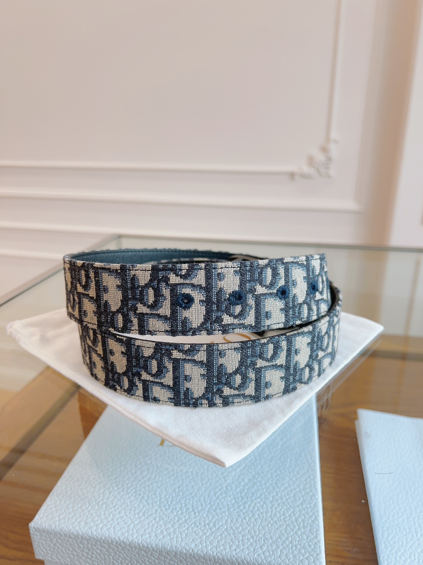 Dior Basic Belt Cow Leather Black L