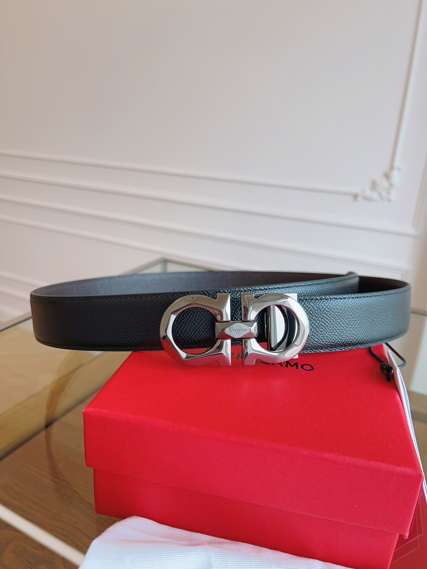 Salvatore Ferragamo Male Basic Belt Cow Leather M