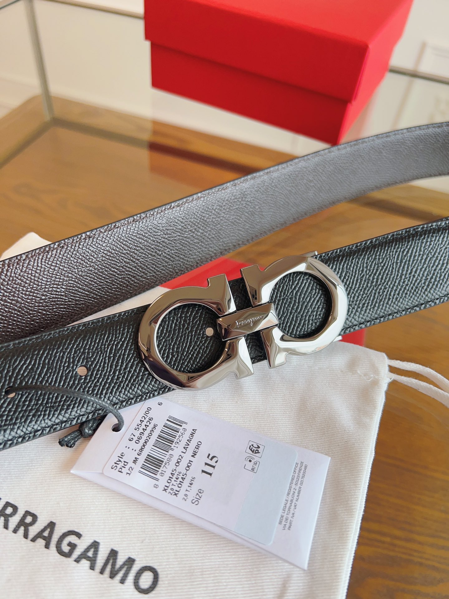 Salvatore Ferragamo Male Basic Belt Cow Leather M